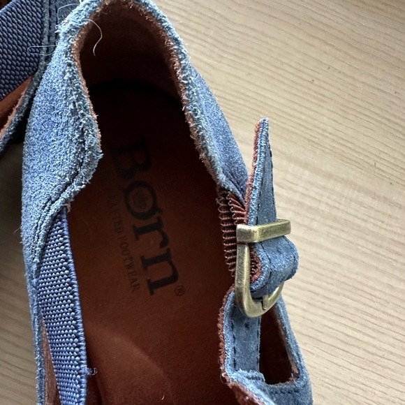 Blue suede bootie size 7.5 - Picture 2 of 5